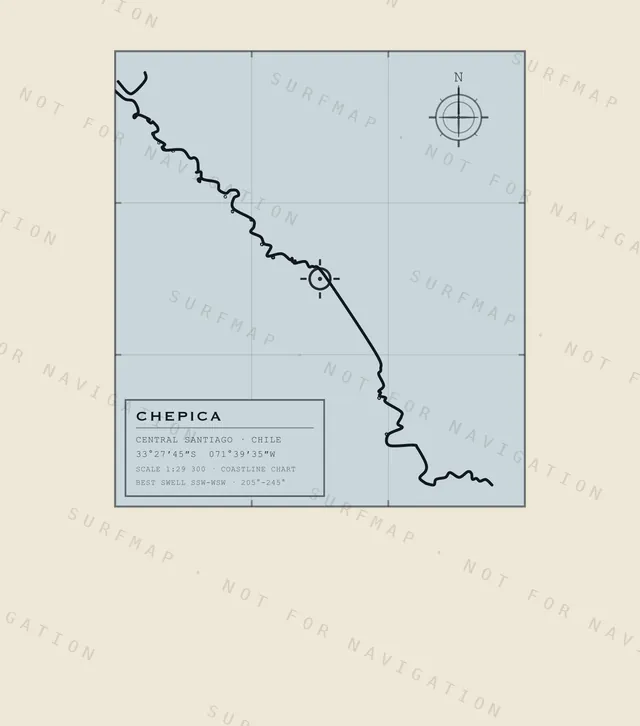 Chepica chart, the full artwork printed on the back
