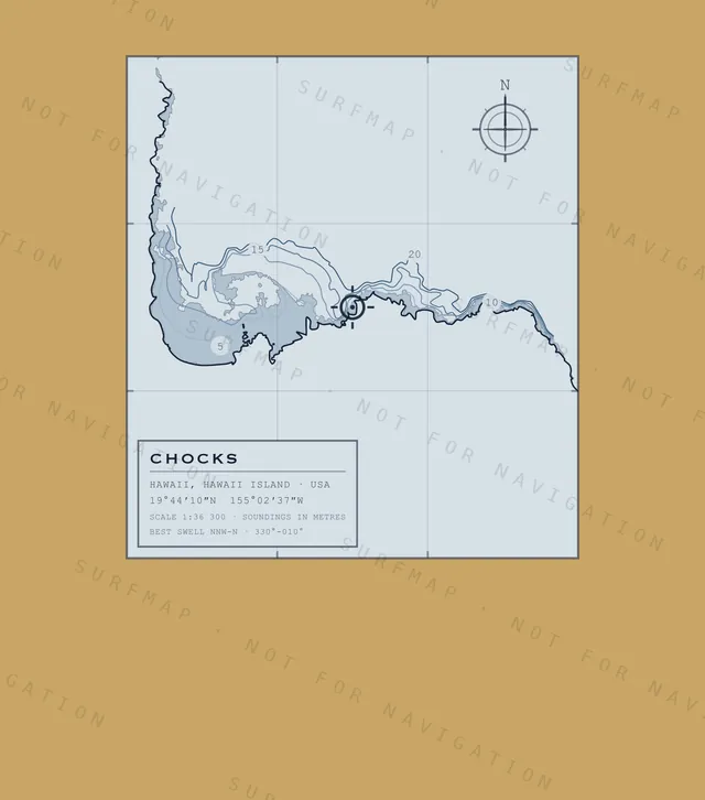 Chocks chart, the full artwork printed on the back