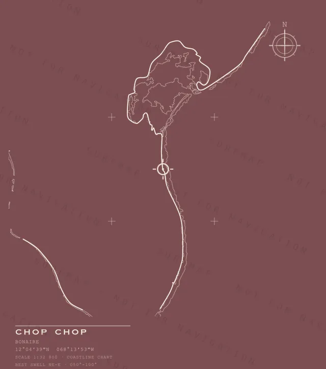 Chop Chop chart, the full artwork printed on the back