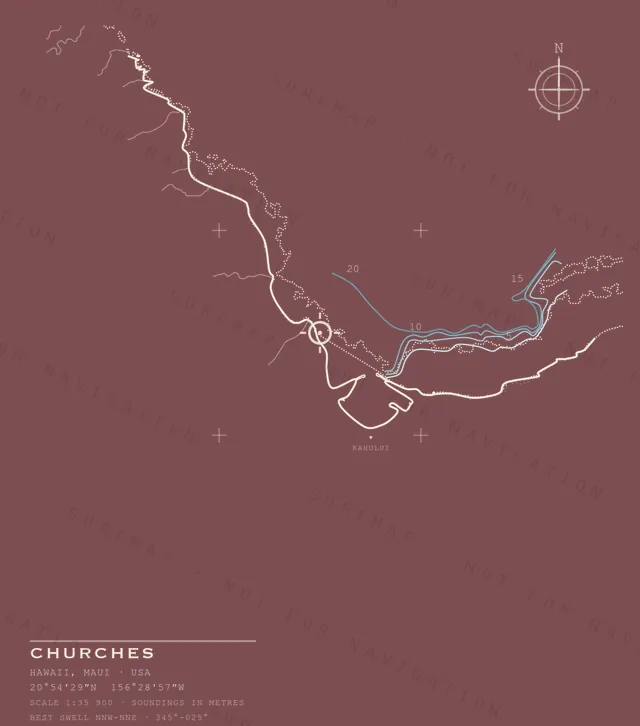Churches chart, the full artwork printed on the back