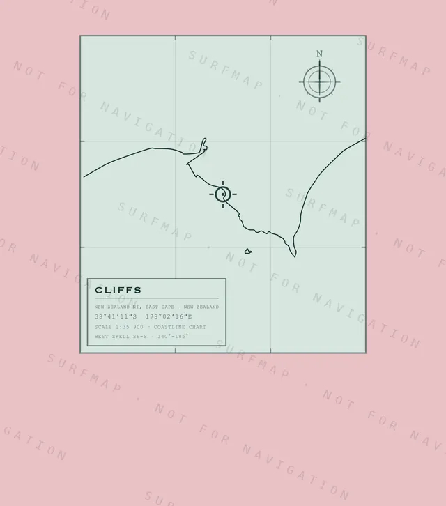 Cliffs chart, the full artwork printed on the back