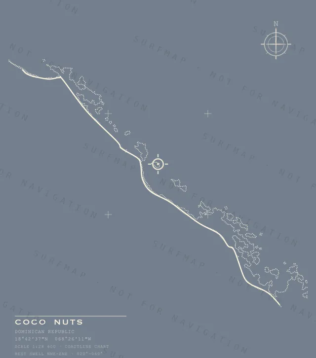 Coco Nuts chart, the full artwork printed on the back