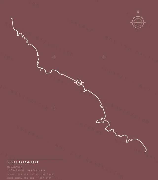Colorado chart, the full artwork printed on the back