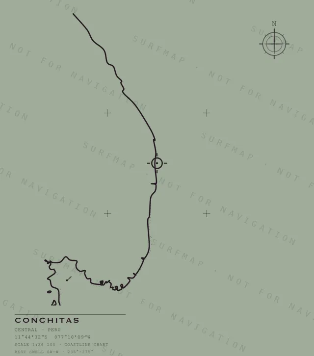 Conchitas chart, the full artwork printed on the back
