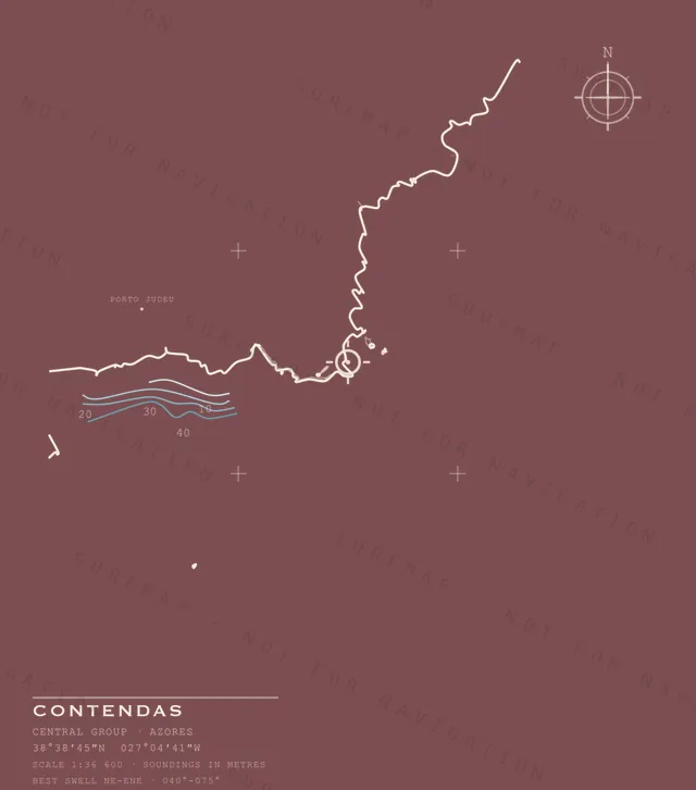 Contendas chart, the full artwork printed on the back