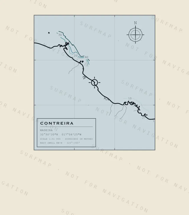 Contreira chart, the full artwork printed on the back