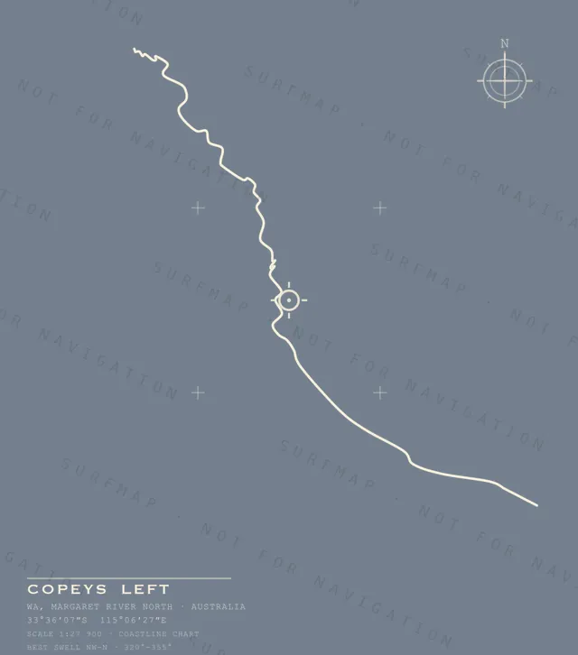 Copeys Left chart, the full artwork printed on the back