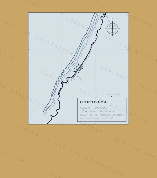 Cordoama chart, the full artwork printed on the back