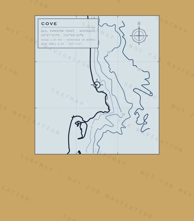 Cove chart, the full artwork printed on the back