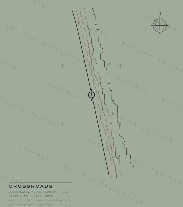 Crossroads chart, the full artwork printed on the back