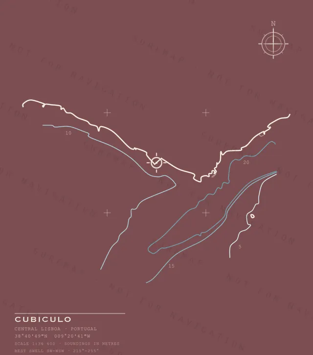 Cubiculo chart, the full artwork printed on the back