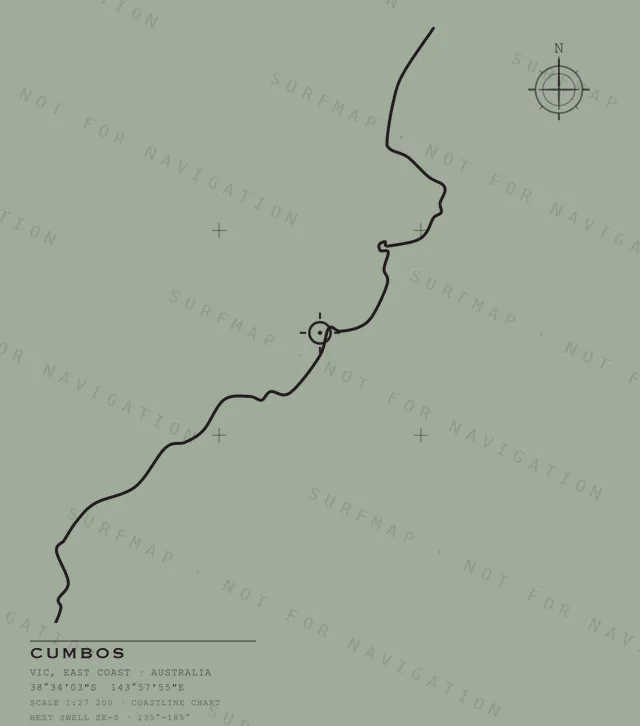 Cumbos chart, the full artwork printed on the back