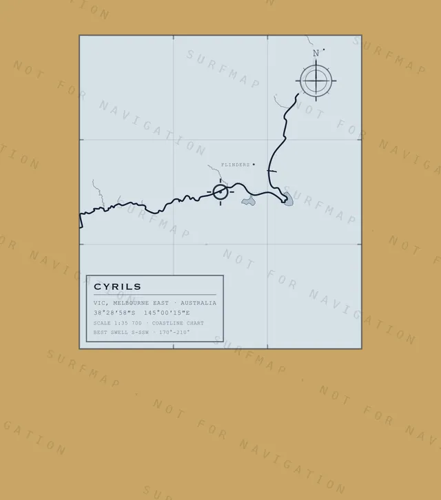 Cyrils chart, the full artwork printed on the back