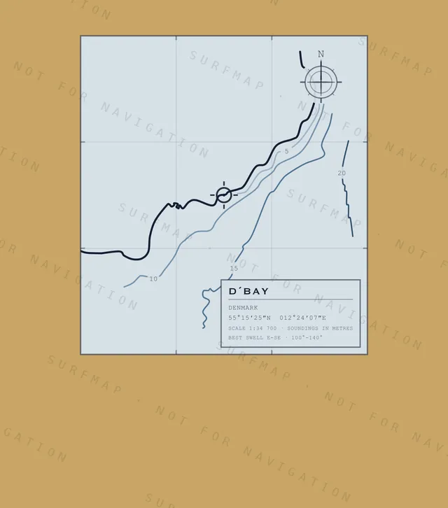 D´Bay chart, the full artwork printed on the back