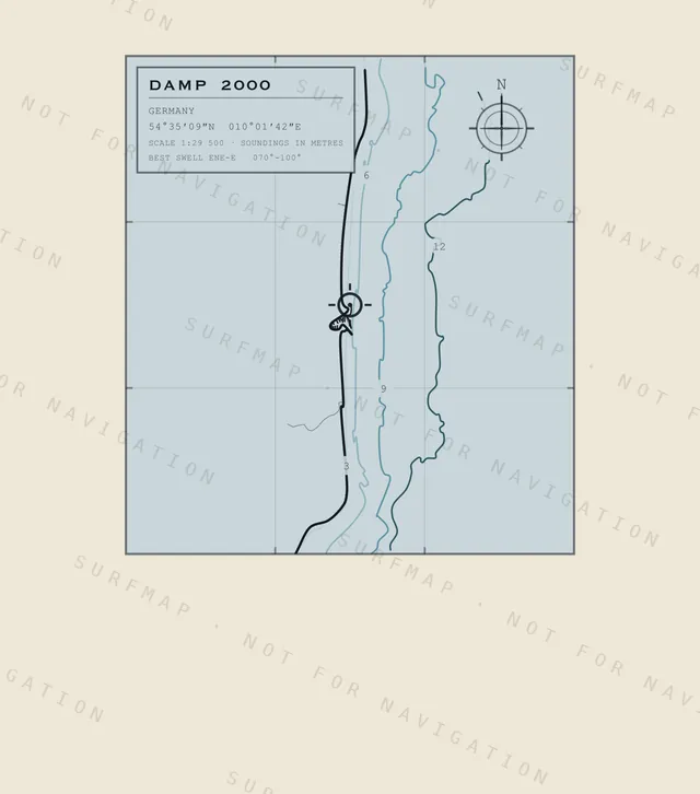 Damp 2000 chart, the full artwork printed on the back