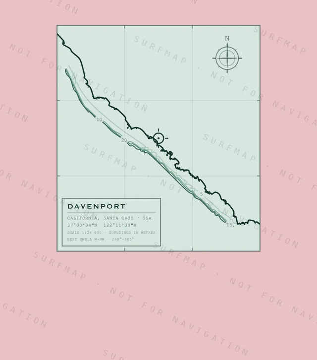 Davenport chart, the full artwork printed on the back