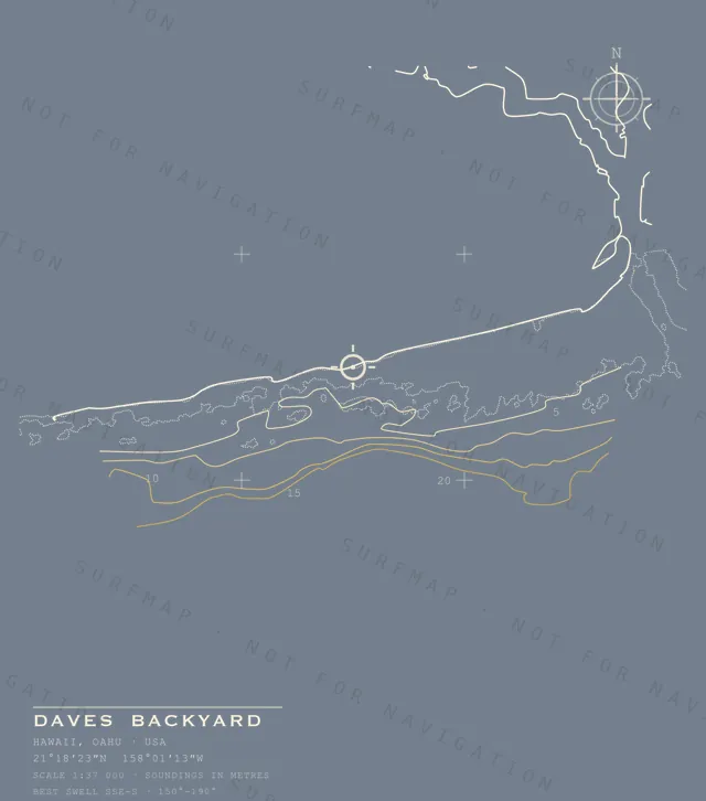 Daves Backyard chart, the full artwork printed on the back
