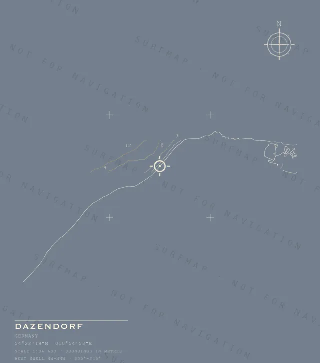 Dazendorf chart, the full artwork printed on the back