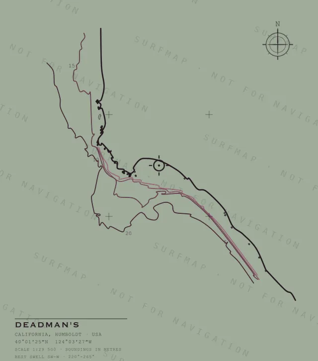 Deadman's chart, the full artwork printed on the back
