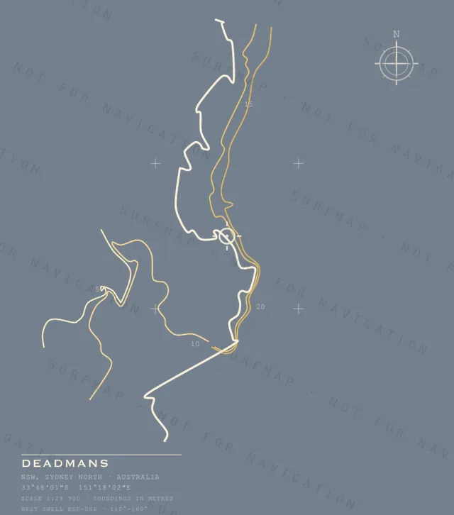 Deadmans chart, the full artwork printed on the back