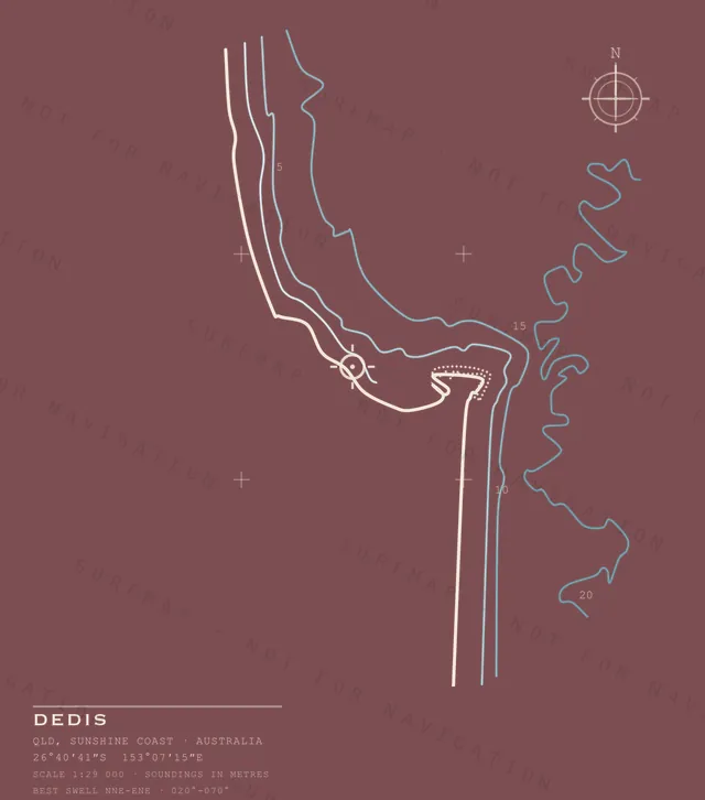 Dedis chart, the full artwork printed on the back