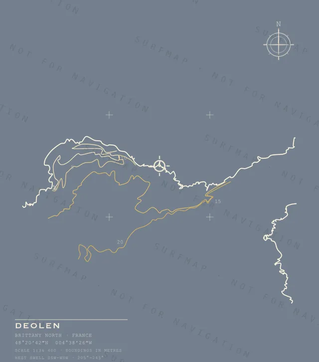 Deolen chart, the full artwork printed on the back