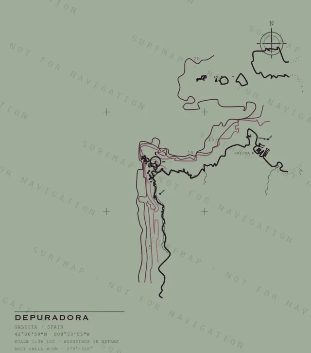 Depuradora chart, the full artwork printed on the back