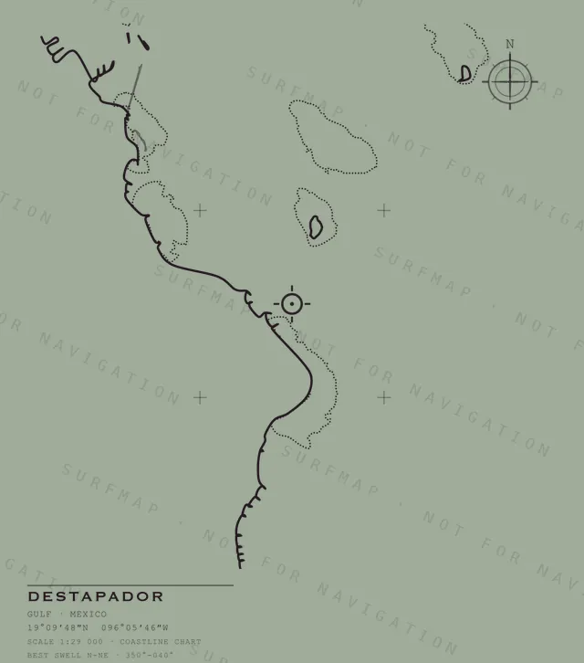 Destapador chart, the full artwork printed on the back