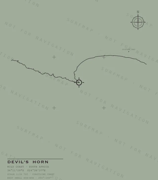 Devil's Horn chart, the full artwork printed on the back