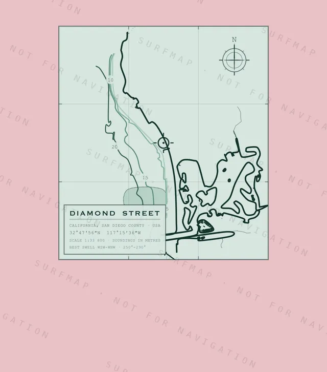 Diamond Street chart, the full artwork printed on the back