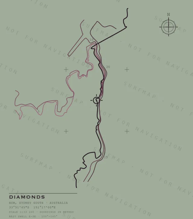 Diamonds chart, the full artwork printed on the back