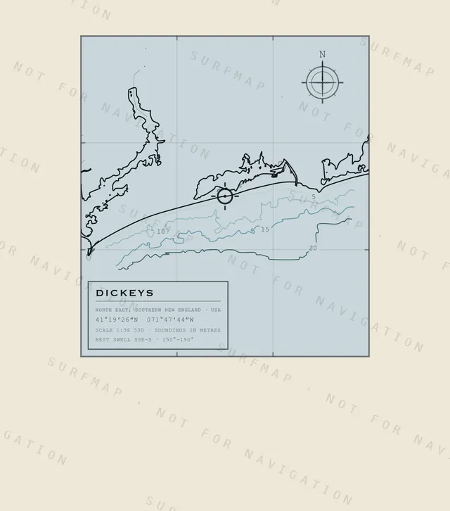 Dickeys chart, the full artwork printed on the back