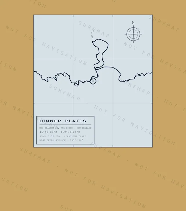 Dinner Plates chart, the full artwork printed on the back