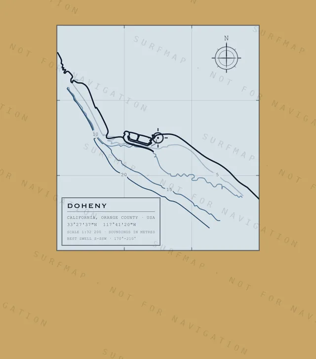 Doheny chart, the full artwork printed on the back