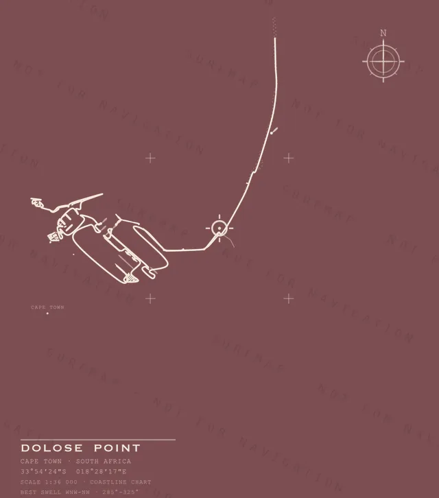 Dolose Point chart, the full artwork printed on the back