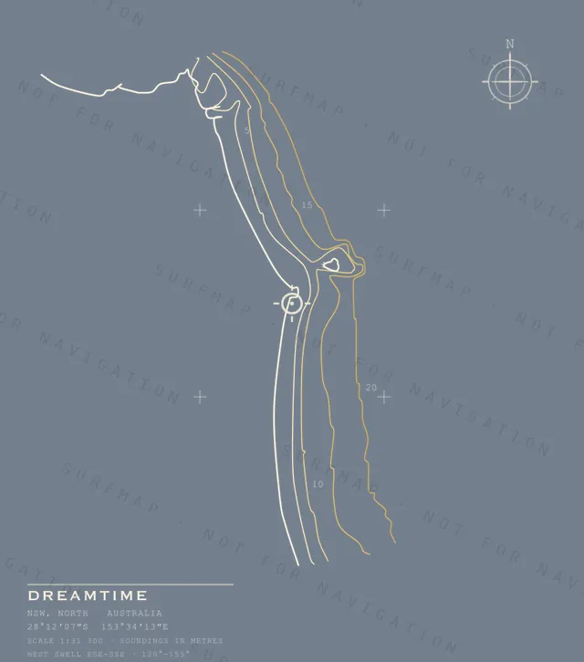 Dreamtime chart, the full artwork printed on the back