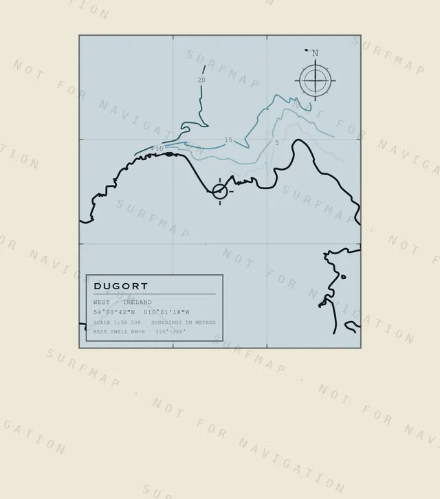 Dugort chart, the full artwork printed on the back