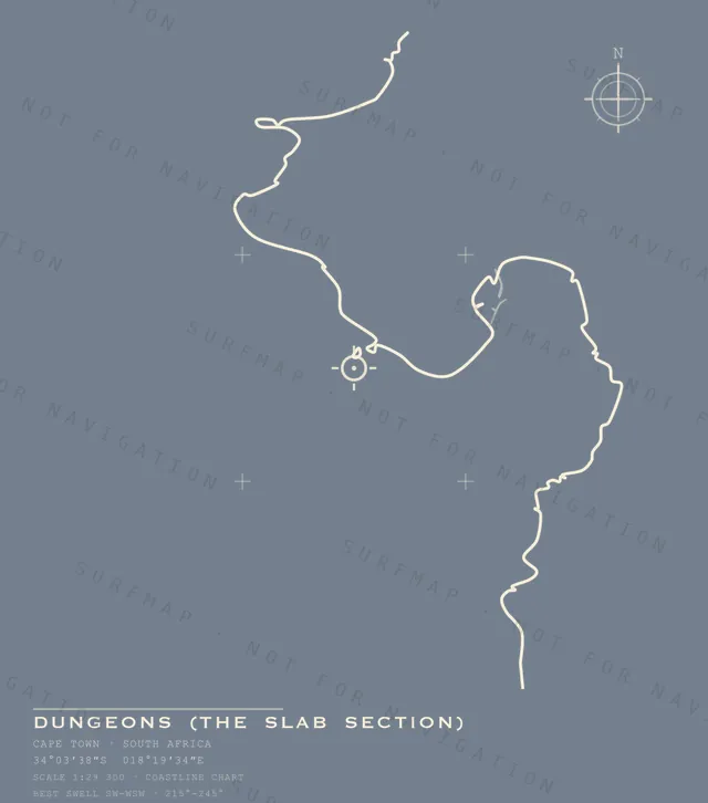 Dungeons (The Slab Section) chart, the full artwork printed on the back