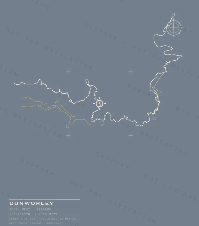 Dunworley chart, the full artwork printed on the back