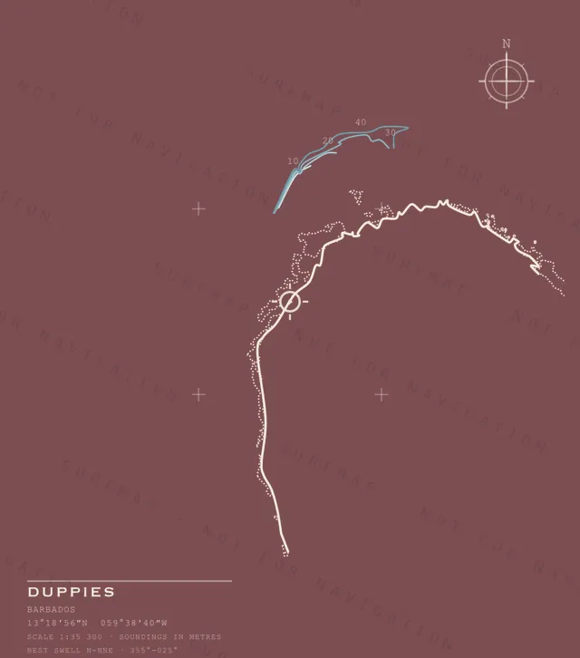 Duppies chart, the full artwork printed on the back