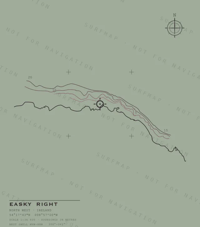 Easky Right chart, the full artwork printed on the back