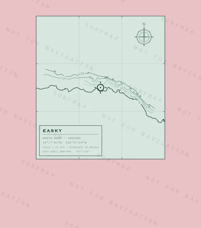 Easky chart, the full artwork printed on the back