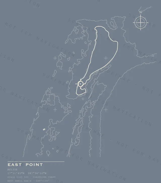 East Point chart, the full artwork printed on the back