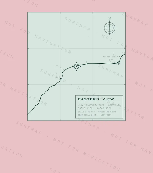 Eastern View chart, the full artwork printed on the back