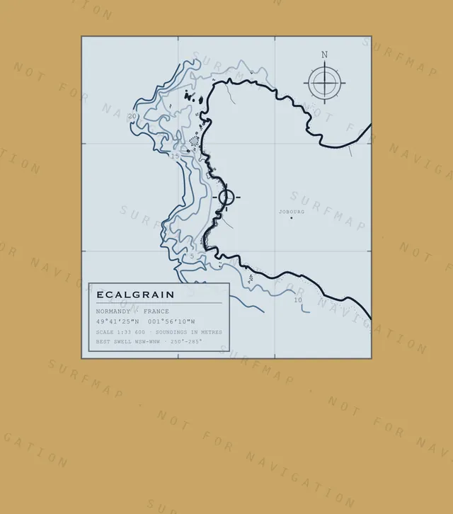 Ecalgrain chart, the full artwork printed on the back
