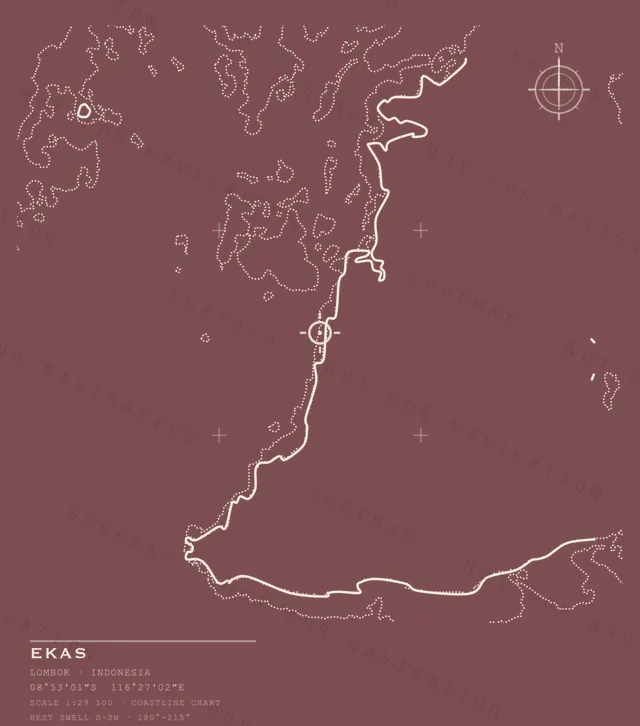 Ekas chart, the full artwork printed on the back