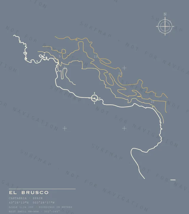 El Brusco chart, the full artwork printed on the back
