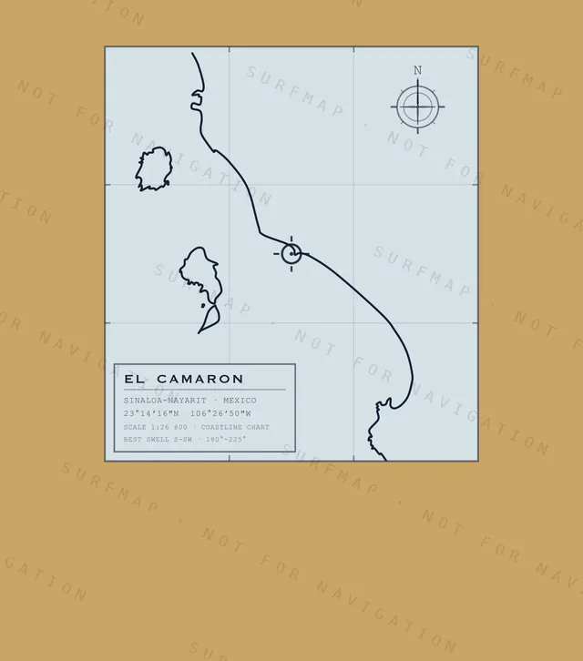 El Camaron chart, the full artwork printed on the back