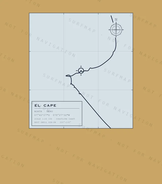 El Cape chart, the full artwork printed on the back
