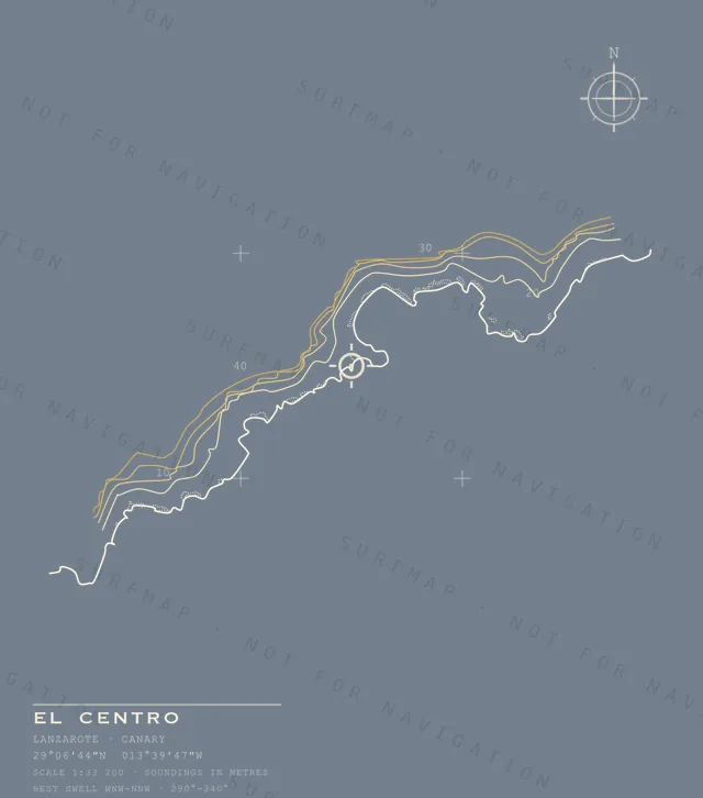 El Centro chart, the full artwork printed on the back